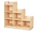 Getrapte Kast B95 x D40 x H90 cm Esdoorn Links Tangara Groothandel Kinderopvang en kinderdagverblijf inrichting (112)